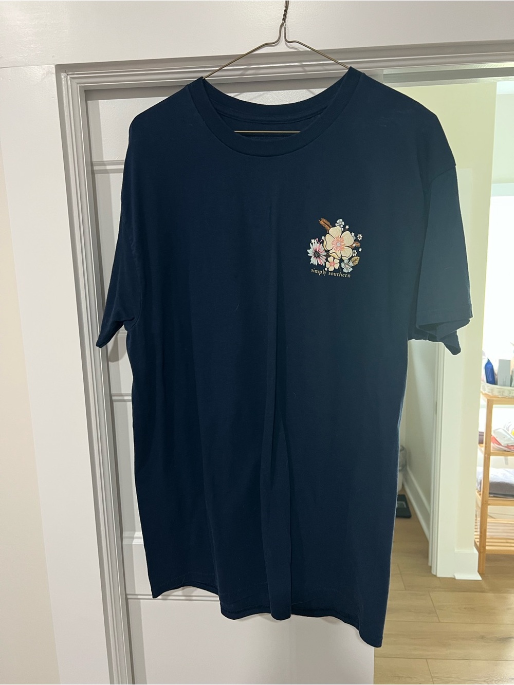 Simply Southern Navy Floral Short Sleeve Tee